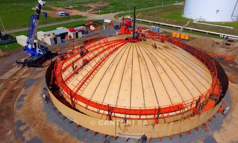 Proyecto de montaje de tanque industrial para Vitco, optimizado con el Sistema Cantoni.